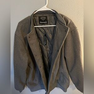 A brand new Grey Bomber Jacket from Diamond Supply Co. Size - LG